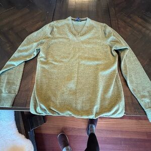 Jos. A. Bank Olive V-Neck Sweater